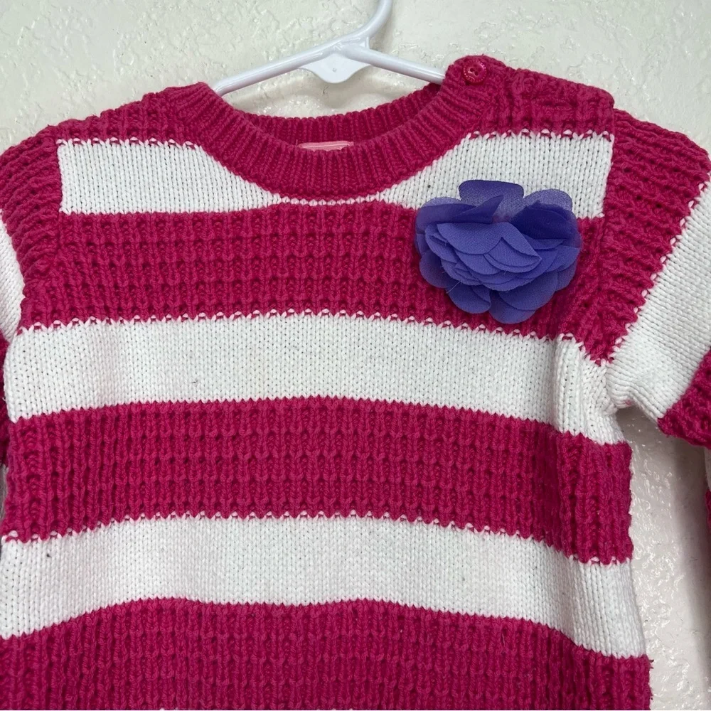 Childrens Place‎  Sweaters White Pink  Stripe Cotton